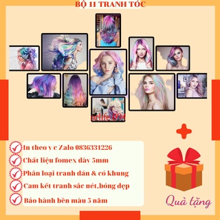 TRANH TÓC NAM  NỮ TREO TƯỜNG -DÁN TƯỜNG ĐỒ TRANG TRÍ SALON SPA -TRANG TRÍ TIỆM TÓC SALON- SEOHAIR1