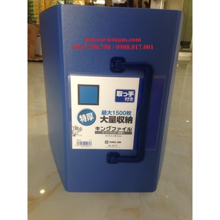 Bìa Còng Ống Kingjim 15cm 3515 GSV mở 2 bên - File còng ống King Jim HÀNG CHÍNH HÃNG