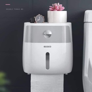 Hộp giấy vệ sinh Ecoco 2 ngăn tiện lợi