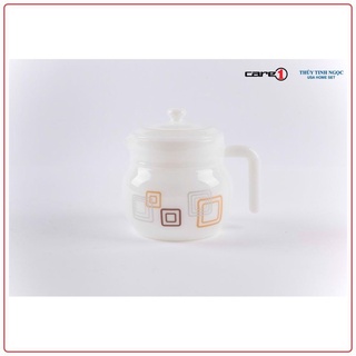 Ấm trà 700ml Thủy Tinh Ngọc hoa văn USA Homeset