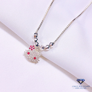 Dây chuyền mèo kitty cho bé gái xinh xắn LINH MIU SILVER