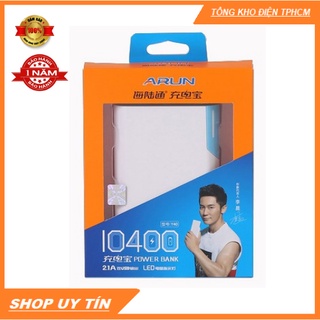 SẠC DỰ PHÒNG ARUN 10400 MAH CHÍNH HÃNG - BẢO HÀNH 1 NĂM