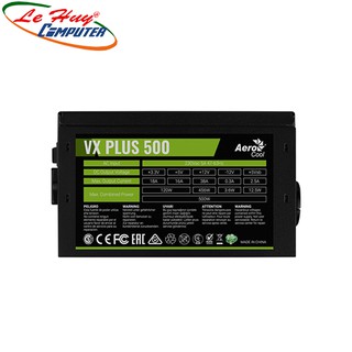 [Mã 155ELSALE giảm 7% đơn 300K] Nguồn máy tính Aerocool VX PLUS 500W Chính Hãng