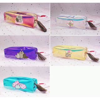 Hộp bút pusheen HBHI9 hộp bút hologram hộp bút trong hoạt hình dễ thương