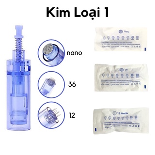 Đầu Kim Máy Pen Nano 12 36 Loại 1 Cấy Nano Phấn Trắng Vi Kim Tảo Xoắn Phi Kim DR Pen Loại Tốt