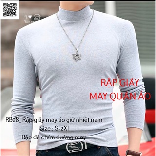 RB28_Rập giấy may áo giữ nhiệt nam