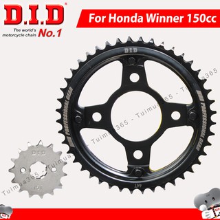 Nhông 15T và Dĩa 44T DID cho Honda Winner 150cc ( Thái Lan )