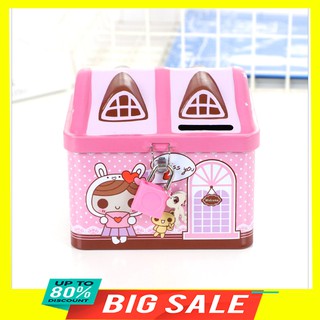 Két sắt điện tử mini thông minh hình ngôi nhà quà tặng dành cho bé yêu