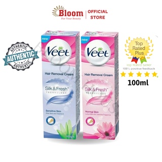 Kem Tẩy Lông Veet 100ml Chính Hãng Của Pháp - Kem Triệt Lông Cho Da Thường, Nhạy Cảm Body Tay Chân Và Vùng kín An Toàn