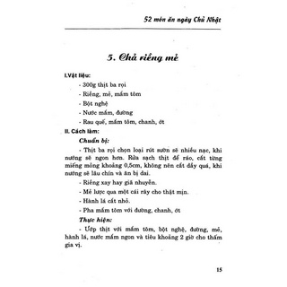 Sách 52 Món Ăn Ngày Chủ Nhật