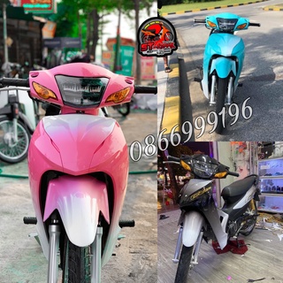 TEM TRÙM WAVE ALPHA 50cc - 100cc - 110cc Nhiều màu Decal 3 lớp ( chống phai màu - Chống nước )