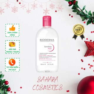 Dung dịch làm sạch và tẩy trang công nghệ Micellar Bioderma Sensibio H2O 500ml cho da nhạy cảm