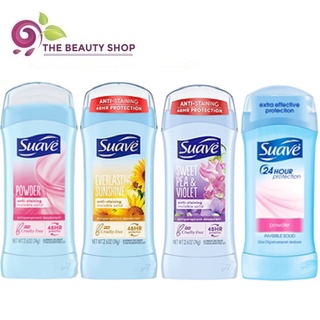 Sáp Lăn Khử Mùi Nữ Suave 48h Invisible Solid 74gr - Mỹ