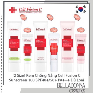 [Size Mini, Full Size] Kem Chống Nắng Cell Fusion C Sunscreen 100 SPF50+ PA+++