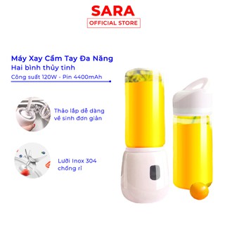Máy xay sinh tố cầm tay tiện lợi nhiều màu pin trâu - Shopsara