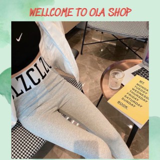 (Xả kho) QUẦN LEGGING TĂM CẠP CHỮ NĂNG ĐỘNG,TRẺ TRUNG - YILM44