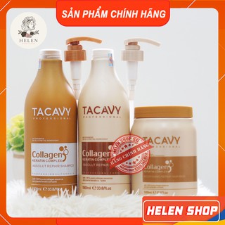 TACAVY Cặp Dầu Gội Xả 2000ML  MẪU MỚI  Phục Hồi Tóc Hư Tổn, Khô Xơ, Ngăn Rụng Tóc, Dầu Gội Dưỡng Tóc Chính Hãng