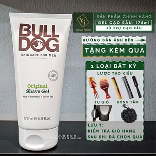 Gel cạo râu Bulldog Original &amp; Sensitive Shave Gel - 175ml