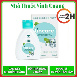 Dung dịch vệ sinh phụ nữ Lincare Ice 50ml [Chính Hãng]