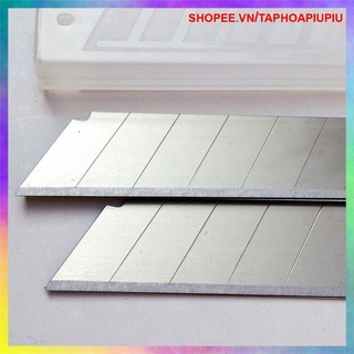 [18MM] 1 Hộp 10 LƯỠI DAO RỌC GIẤY HÀNG TRUNG QUỐC LOẠI TỐT