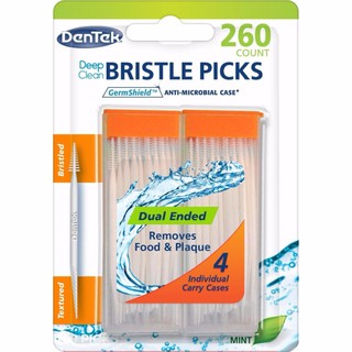 Hộp 260 cây tăm nha khoa DenTek Deep Clean Bristle Picks 260 Count (Mỹ)
