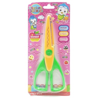 Kéo Răng Cưa 1602 - Lưỡi Kéo Màu Vàng