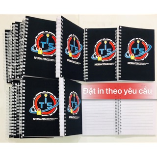 Sổ in theo yêu cầu 200 trang gáy lò xo khổ 10x15cm ( làm nhiều giá rẻ)