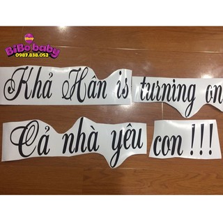 Cắt chữ Decal dán bóng trong suốt, Jumbo theo yêu cầu