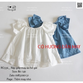 RG336_Rập giấy may áo bé gái
