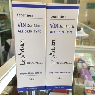 [GIÁ SỈ] Leparisien Vin Snunblock SPF 50+ KEM CHỐNG NẮNG PA+++, chống nhăn, trắng da