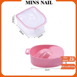 Bát ngâm tay làm nail , bát ngâm móng tay 2 lớp chuyên dụng bền đẹp