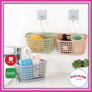 Giỏ nhựa đựng đồ dùng nhà bếp, nhà tắm Việt Nhật (MS: 3241) có móc câu tiện ích 01441