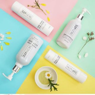 Combo tắm, ủ, dưỡng thể, chống nắng skin aec