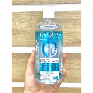 Nước tẩy trang không cồn dành cho da dầu, hỗn hợp EVELINE - 400ml ( Xanh Dương )