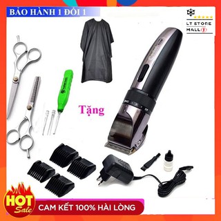 Tông đơ cắt tóc Hàn Quốc CODOL 531 tặng bộ kéo cắt tỉa, áo choàng cắt tóc và lấy ráy tai có đèn - Tăng đơ cắt tóc