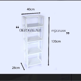 Kệ gỗ Sơn Trắng  4Tx40