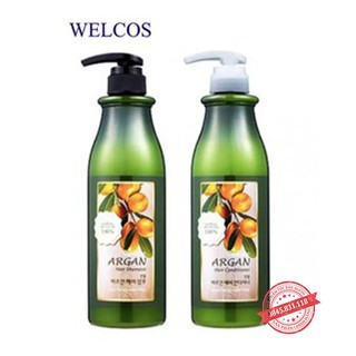 Bộ dầu gội xả Welcos Confume Argan Oil tinh chất thảo dược Hàn Quốc 750g*2 DG10