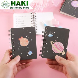 Sổ tay mini hành tinh vũ trụ HAKI a7 80 trang 8*10.5cm S07