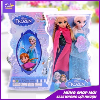Bộ 2 búp bê Elsa Anna hộp 32.5cm*19.5cm cao cấp, vô cùng đáng yêu cho bé