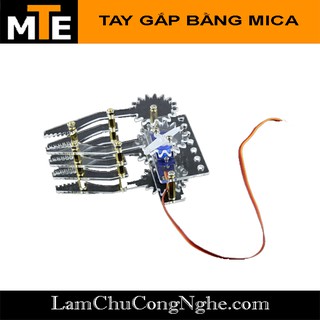 Tay gắp robot bằng mica dùng servo SG90 - tự ráp
