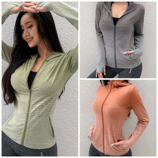 [Size M L XL]Áo khoác thể thao Nữ ôm Body. Áo khoác nữ tập Gym, Yoga Mẫu Mới Hàng Nhập [N21 &amp; V21]