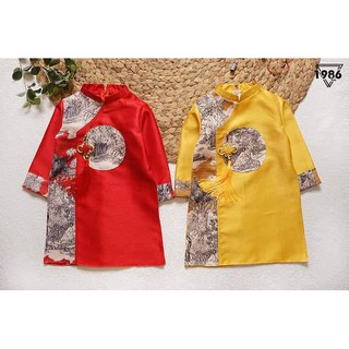 Áo dài cách tân hươu bé trai cao cấp (9-41kg)
