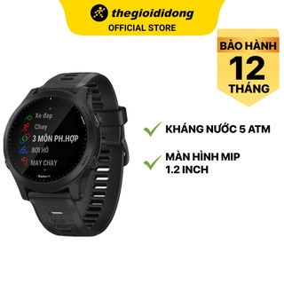 Đồng hồ thông minh Garmin Forerunner 945 kháng nước 5ATM đo nồng độ SPO2 màn hình MIP 1.2" - Chính hãng BH 12 tháng