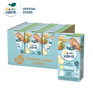 Thùng 18 Hộp Sữa chua ngũ cốc vị lê và chuối Fruto Nyanya 200ml/hộp