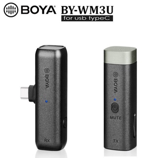 [Mã ELHACE giảm 4% đơn 300K] Micro thu âm không dây Boya BY-WM3U dành Smartphone hệ điều hành Android, Camera