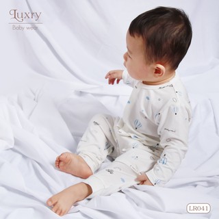 Bộ dài tay cài thẳng họa tiết khí cầu Luxry