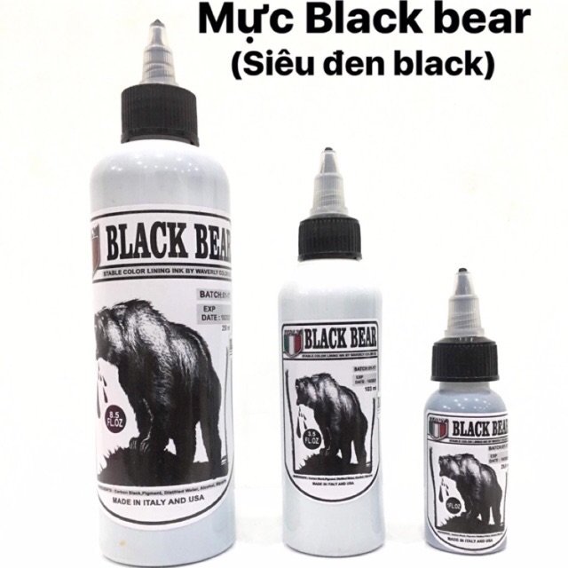 mực siêu đen black baer 250ml siêu đen