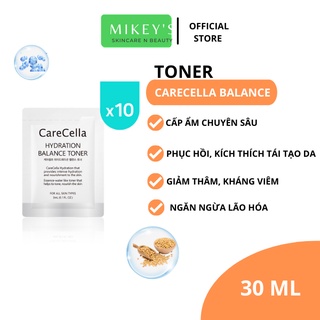 Sample TONER KIỀM DẦU Carecella Mikeybeauty92 SE KHÍT LỖ CHÂN LÔNG cho da dầu mụn Hàn Quốc (set 10 gói)