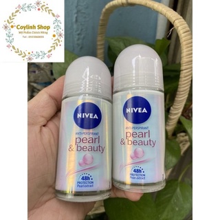 [ Date 2024 ] Lăn khử mùi nivea ngọc trai Pearl &amp; beauty 50ml chính hãng