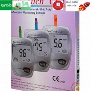 [ BH TRỌN ĐỜI ] Máy đo 3 in 1 đường huyết,mỡ máu,gout Easy Touch GCU ET322 (giá máy đã gồm 3 loại que thư)